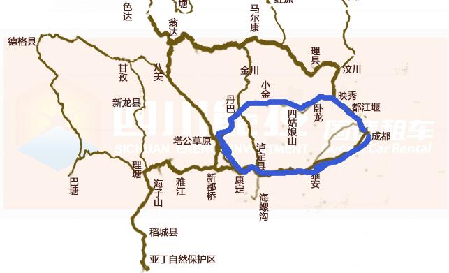 川西小環(huán)線地圖